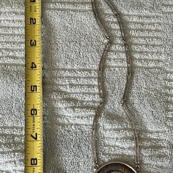 Wilma Spagli silver and animal print necklace - Picture 2 of 3